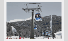 Горнолыжный курорт Наудерс ам Решенпас в Тироле, Австрия — виды на Альпы и трассы