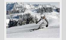 инструктор по горным лыжам в австрии  Горнолыжный инструктор демонстрирует правильную стойку на лыжах